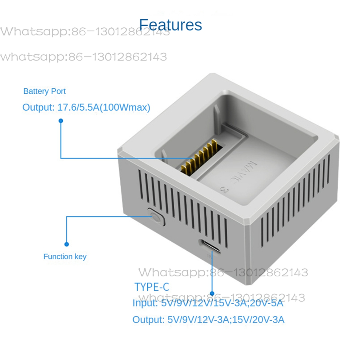 Drone Charging Hub - Chargeur de batterie A51I pour 3/3
