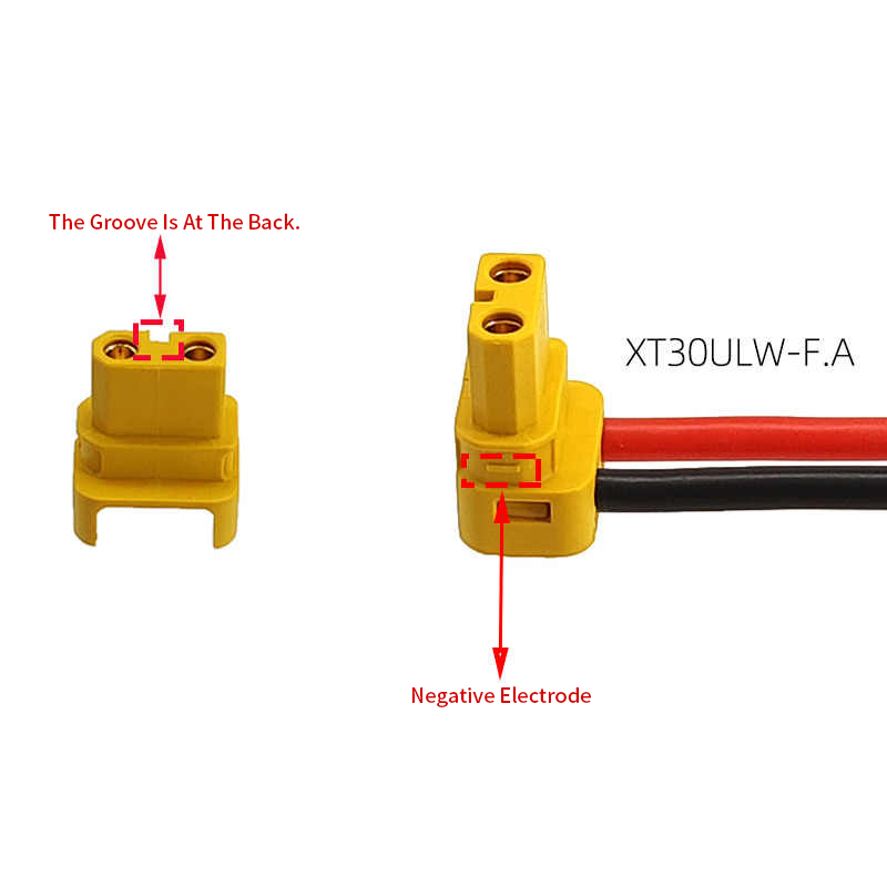 Coude XT30U fiche banane ligne - Drone Power Bank avis et prix